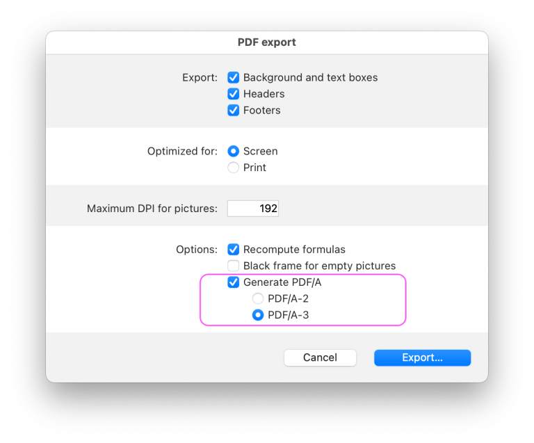 4D Write Pro : PDF/A Format jetzt für den Export verfügbar! - 4D Blog
