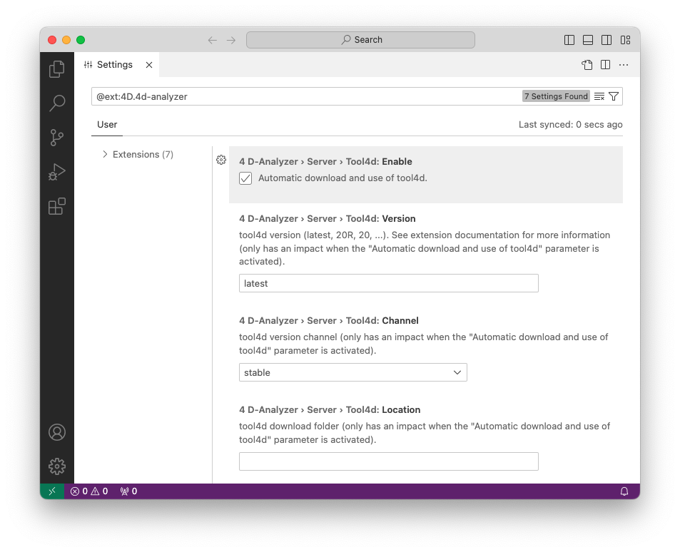 Auto Tool4D Download in 4D-Analyzer Extension for VS Code - 4D Blog