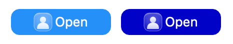 Custom-styled button and check box with a blue background color